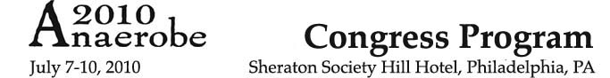 ANAEROBE 2010 Congress Program